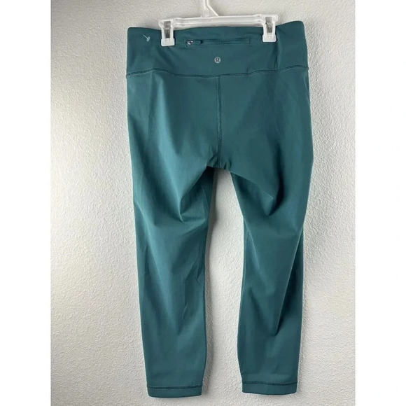 Lululemon Women Speed Wunder MR Crop Tight 23” LW6BLFS DPCV Teal Blue Size 10 - Picture 5 of 13